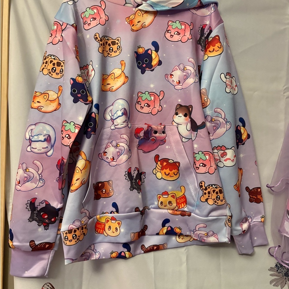 Cute Pastel Animal Print Hoodie